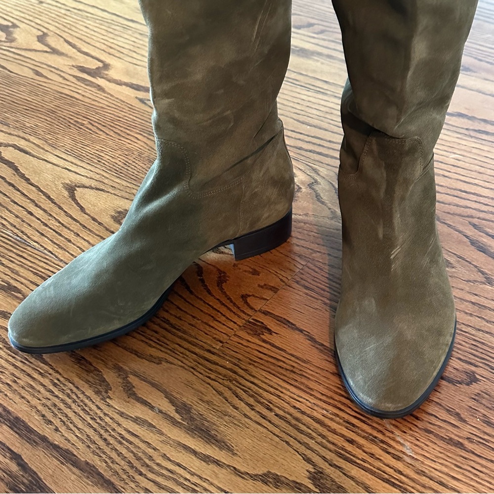 SANTONI Olive Green Knee-High Women's Boots🌸 - Picture 5 of 16